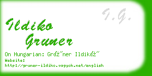 ildiko gruner business card